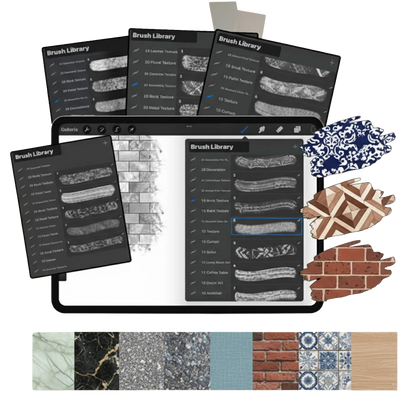 Get 4,500+ Professional Assets for Your Procreate Interior Designs