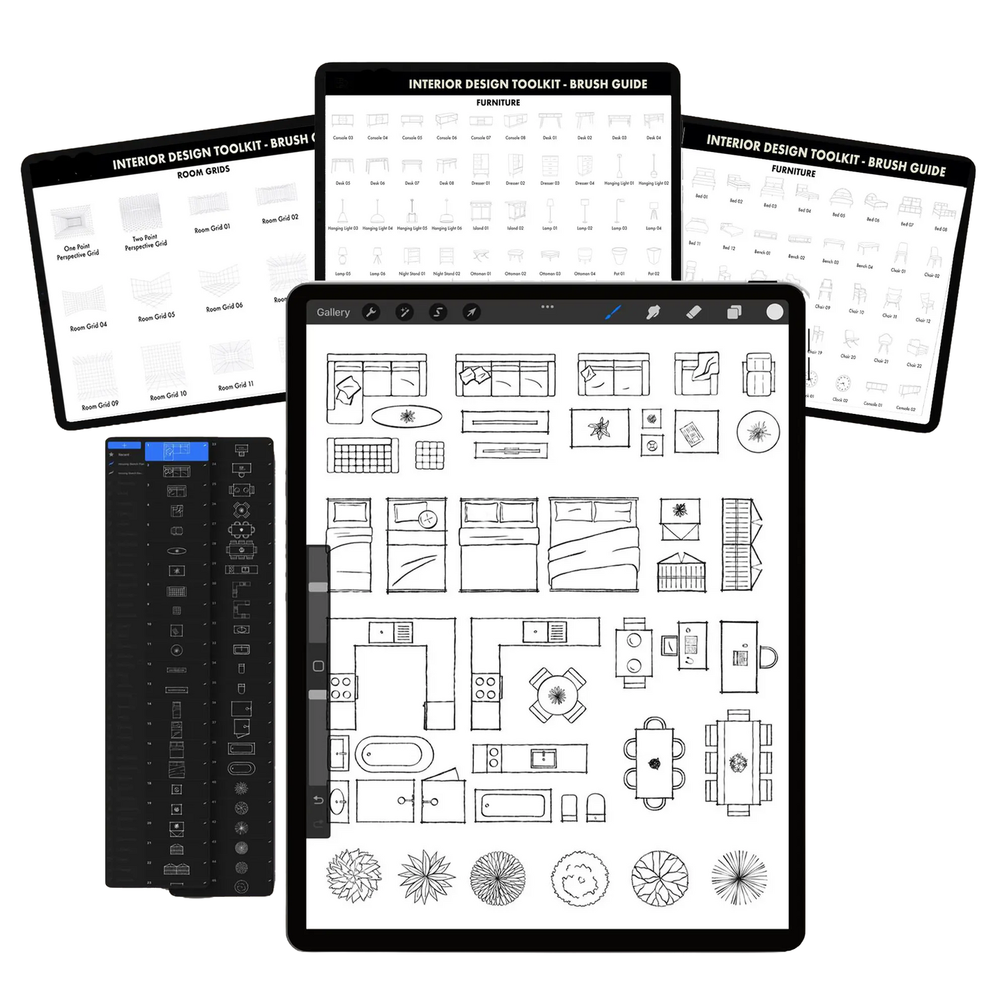 Get 4,500+ Professional Assets for Your Procreate Interior Designs