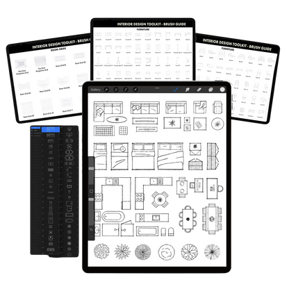 Get 4,500+ Professional Assets for Your Procreate Interior Designs