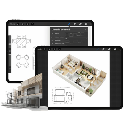 Get 4,500+ Professional Assets for Your Procreate Interior Designs