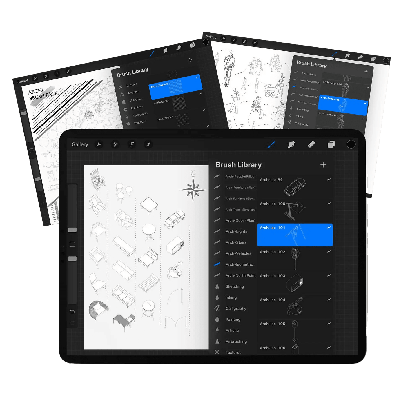 Get 4,500+ Professional Assets for Your Procreate Interior Designs - ArchTools